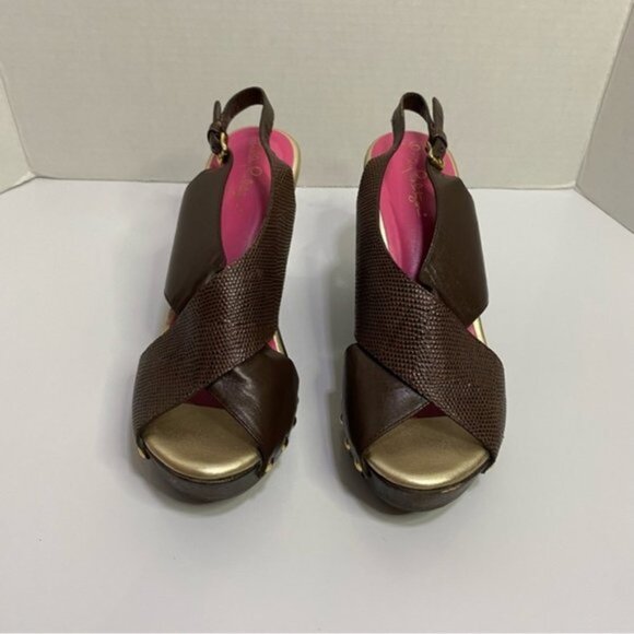Lilly Pulitzer Callie Wedge Size 9M - Picture 2 of 9